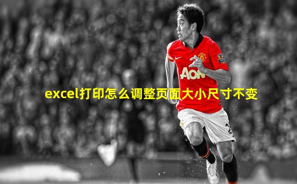 excel打印怎么调整页面大小尺寸不变