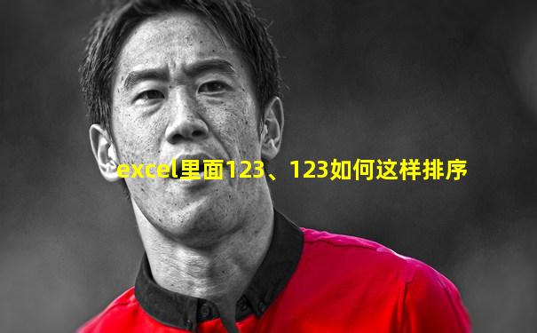 excel里面123、123如何这样排序