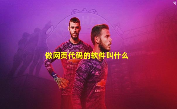 做网页代码的软件叫什么