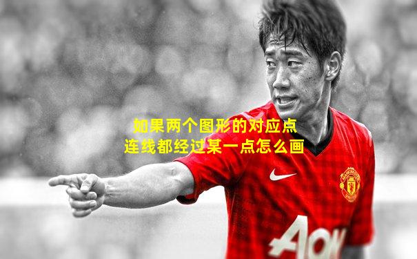 如果两个图形的对应点连线都经过某一点怎么画