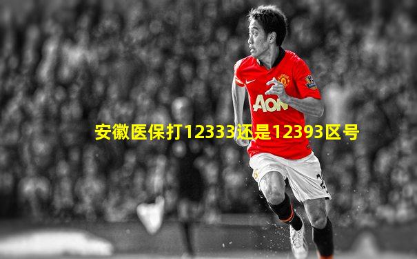 安徽医保打12333还是12393区号
