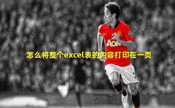 怎么将整个excel表的内容打印在一页